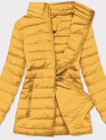 Lehká žlutá dámská prošívaná bunda (20311-333)