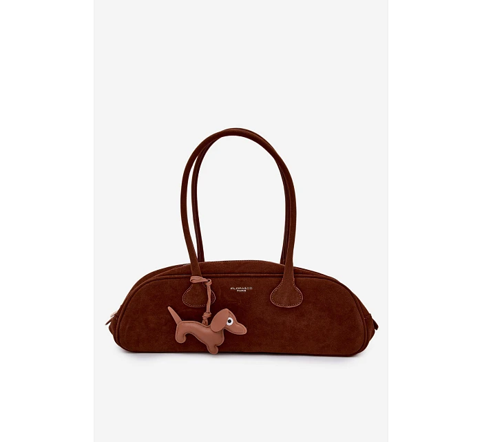 Kožená kabelka s přívěskem Camel model 22111644 - Flora&Co