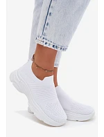 Materiálové Sportovní Dámské Boty Bílé model 22107401 - Boto