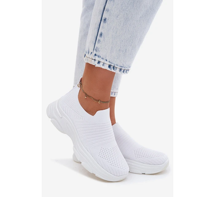 Materiálové Sportovní Dámské Boty Bílé model 22107401 - Boto