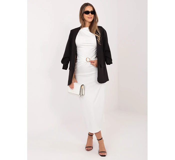 Sukienka IT SK model 22074612 ecru - FPrice Sukienka IT SK model 22074612 ecru - FPrice