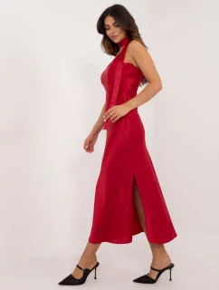 Šaty LK SK 509715.51 tmavě červené