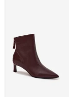 Boty na podpatku model 219120 Step in style Boty na podpatku model 219120 Step in style