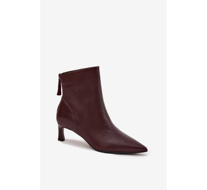 Boty na podpatku model 219120 Step in style Boty na podpatku model 219120 Step in style