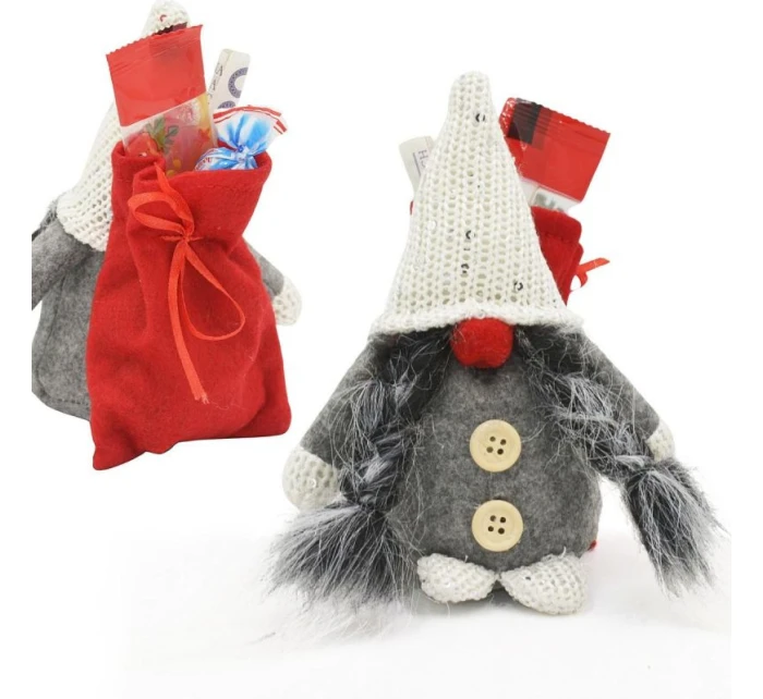 Dekorativní marshmallow s dárkovým sáčkem 15CM tmavě šedé dětské