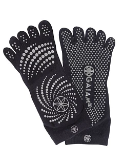 Protiskluzové ponožky, černé, velikost M/L, 52204