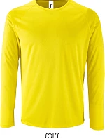 SOL'S Sporty LSL Men Pánské sportovní tričko s dlouhým rukávem 25.2071 neon yellow