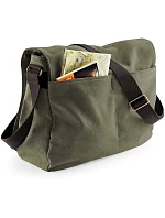 QD 610 Vintage taška s klopou model 22554770 vintage military green - Quadra QD 610 Vintage taška s klopou model 22554770 vintage military green - Quadra