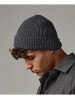 Beechfield B 52N Pletená bio čepice s vaflovým úpletem 53.052N graphite grey