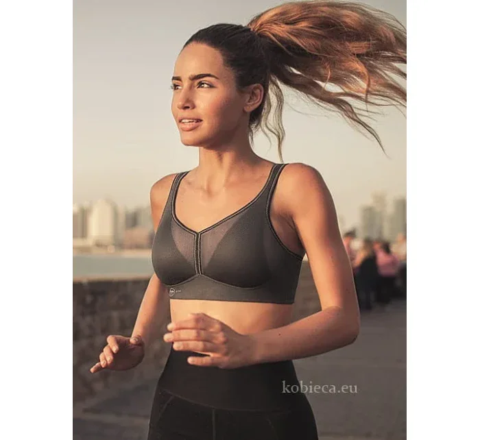 air control sportovní podprsenka výztuž DeltaPad 5544 antracit - Active