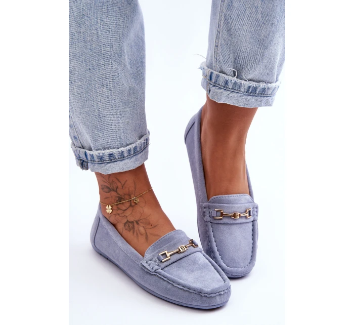 Dámské klasické semišové mokasíny modré model 21625458 - Boto Dámské klasické semišové mokasíny modré model 21625458 - Boto