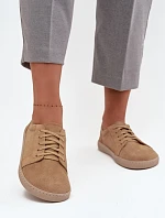 Barefoot typ tenisky z přírodního semiše Zazoo 314 béžové