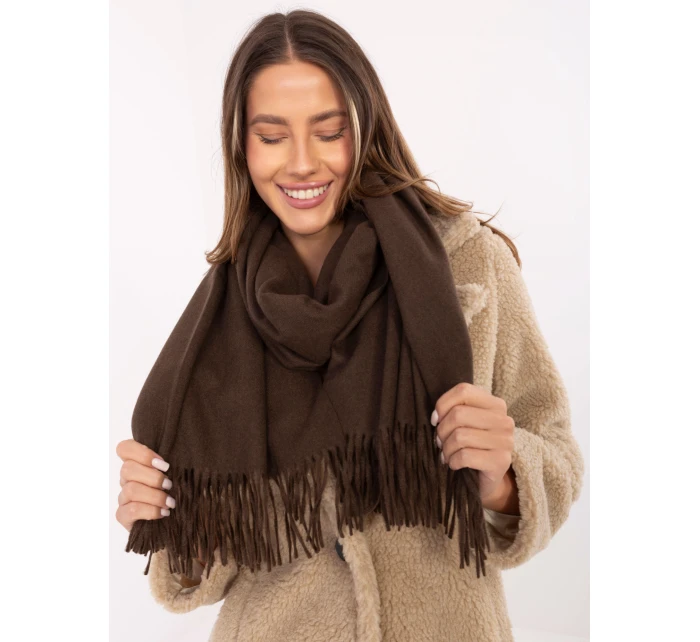 Szalik AT SZ model 21488804 ciemny brązowy - FPrice