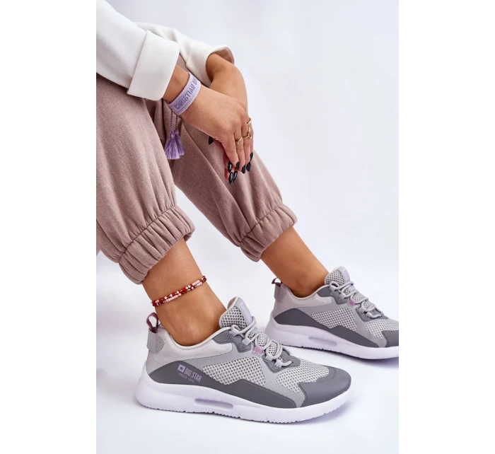 Dámská sportovní obuv Tenisky Big Star LL274371 Šedá Dámská sportovní obuv Tenisky Big Star LL274371 Šedá