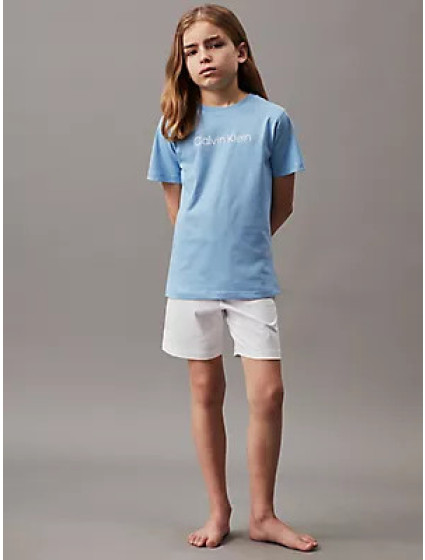 Spodní prádlo Chlapecké pyžamo KNIT PJ SET (SS + SHORT) B70B7004850SY - Calvin Klein
