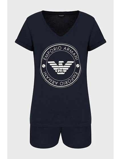 Dámské pyžamo  tm.modrá model 15218469 - Emporio Armani