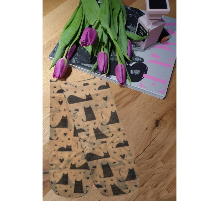 Dámské vzorované ponožky model 7465057 20 den - Magnetis