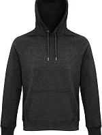 SOL'S Stellar Unisex raglánová mikina s kapucí z bio bavlny 25.3568 charcoal melange