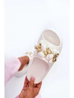 Dámské Pěnové Žabky S Ozdobami Na Podrážce Bílé model 21666043 - Boto