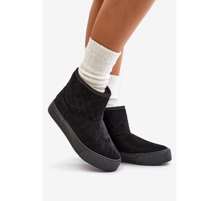 boty na zip s kožešinovou podšívkou Big Star černé model 21675210 - Big Star Shoes boty na zip s kožešinovou podšívkou Big Star černé model 21675210 - Big Star Shoes