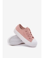 Dětské Tenisky Na Šněrování Big Star RR374011 Růžové Dětské Tenisky Na Šněrování Big Star RR374011 Růžové