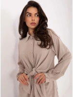 Koszula IT KS model 21795605 beżowy - FPrice Koszula IT KS model 21795605 beżowy - FPrice