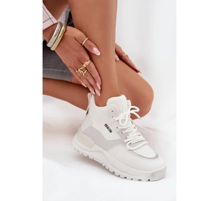 Dámská sportovní obuv na platformě Big Star – bílá Dámská sportovní obuv na platformě Big Star – bílá