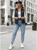 Dámská prošívaná vesta TREOS černá FashionStreet TY4218