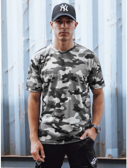 Pánské maskáčové antracitové tričko FashionStreet RX5590 Pánské maskáčové antracitové tričko FashionStreet RX5590