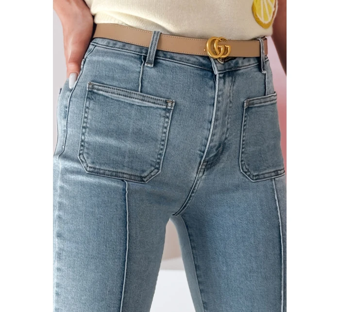 Dámské džínové zvonové kalhoty MODAREZ modré FashionStreet UY2668