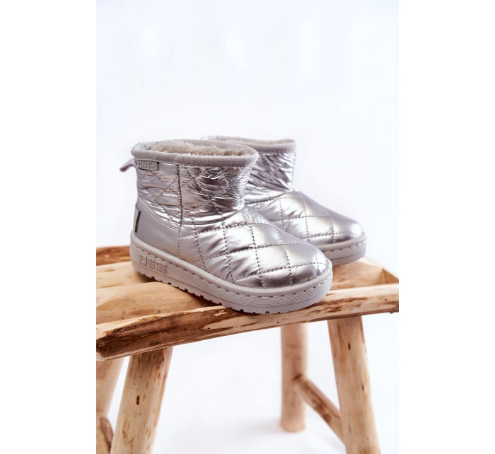 Dětské teplé sněhule Big Star KK374241 Stříbro Dětské teplé sněhule Big Star KK374241 Stříbro