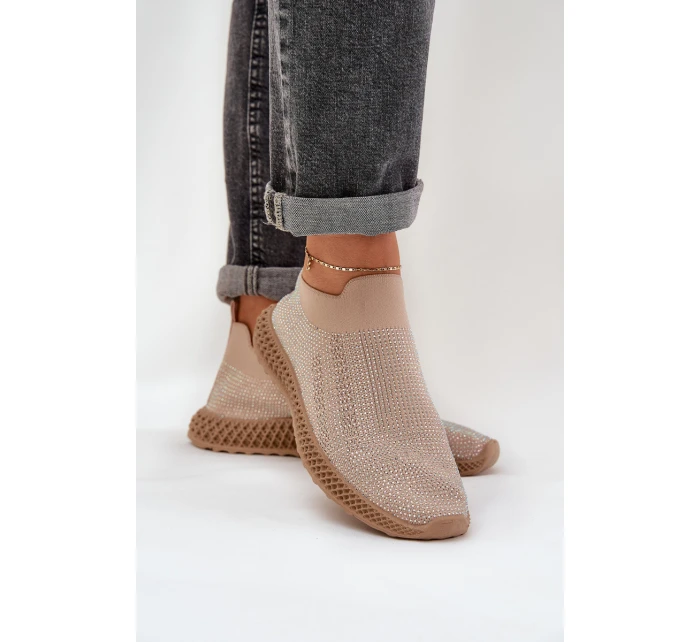 Dámské Sportovní Boty S Ozdobou D&A TW121 Béžové Dámské Sportovní Boty S Ozdobou D&A TW121 Béžové