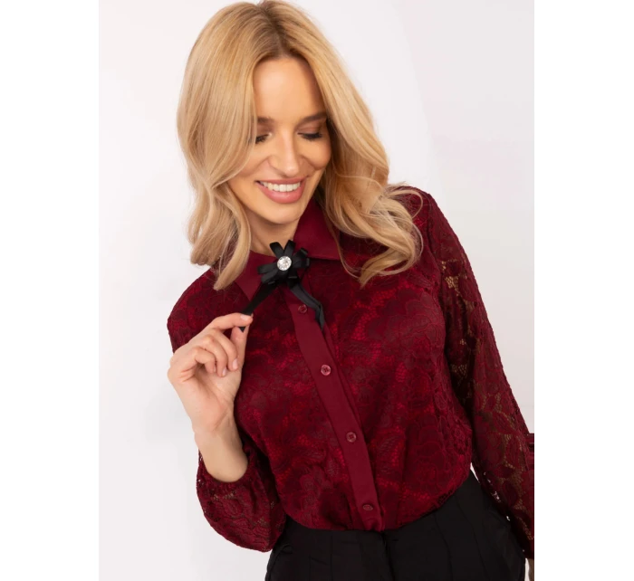 Dámská košile MI KS C242.16X Bordó - FPrice