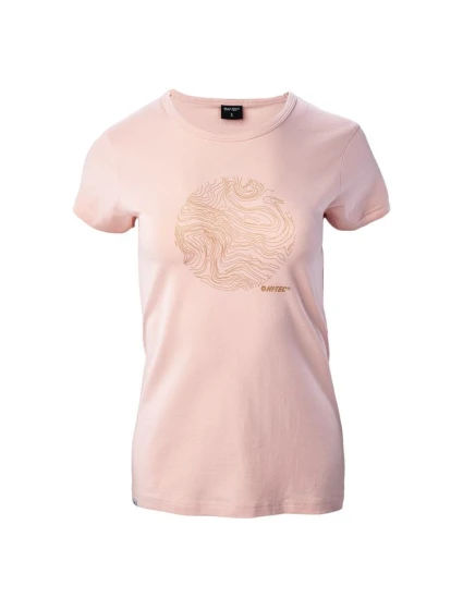 Dámské tričko Akuja Lososová s potiskem - Hi-Tec