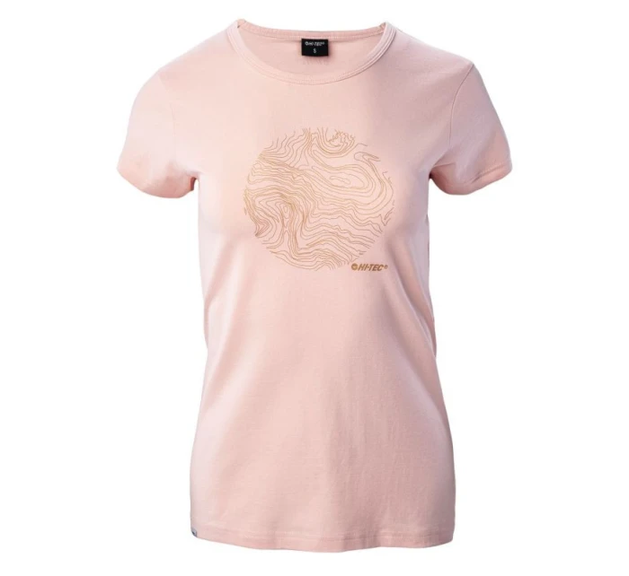 Dámské tričko Akuja Lososová s potiskem - Hi-Tec