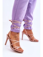 Sandály na šněrování model 179630 Step in style Sandály na šněrování model 179630 Step in style