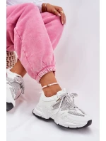 Tenisky Sportovní Boty Dámské S Dvojitým Šněrováním Bílé Efobell Tenisky Sportovní Boty Dámské S Dvojitým Šněrováním Bílé Efobell