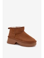 Sněhule z přírodního s podšívkou Camel model 21714776 - Boto Sněhule z přírodního s podšívkou Camel model 21714776 - Boto