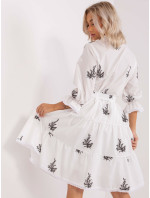 Sukienka LK SK 509380.45 biało czarny
