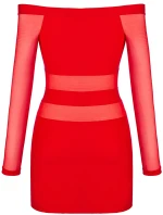 Šaty V-9299 červené - Axami Šaty V-9299 červené - Axami