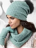 Dámské rukavice Cal 18.962 tyrkysové - Kamea