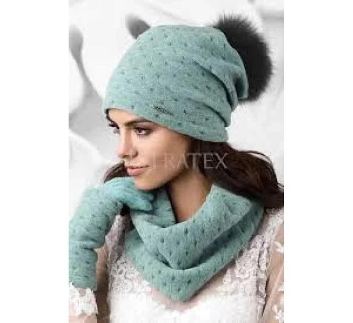 Dámské rukavice Cal 18.962 tyrkysové - Kamea