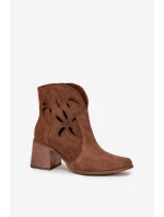 Boty na podpatku model 222964 Step in style Boty na podpatku model 222964 Step in style