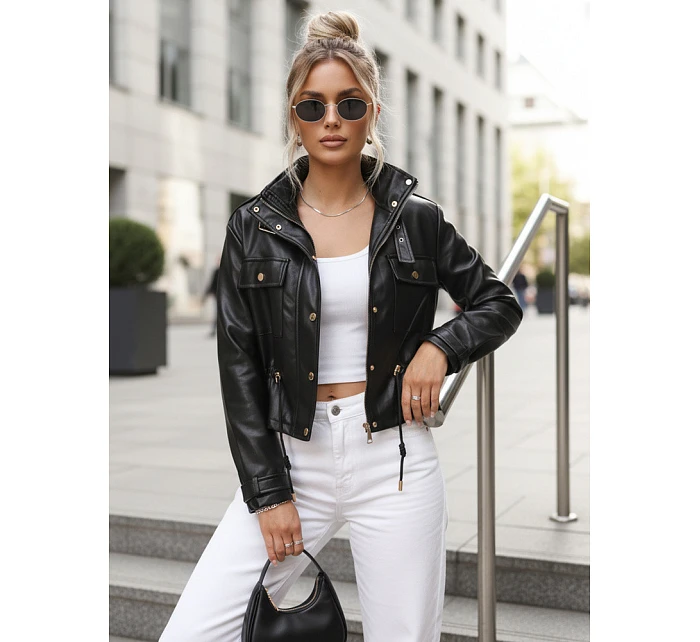 Kurtka damska z czarna model 22084544 - FashionStreet Kurtka damska z czarna model 22084544 - FashionStreet