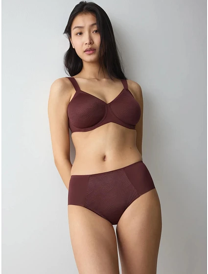 Dámské kalhotky Essential Minimizer T Hipster X Velvet Chocolate čokoládové - TRIUMPH Dámské kalhotky Essential Minimizer T Hipster X Velvet Chocolate čokoládové - TRIUMPH