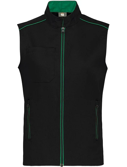 WK WK 6148 Pánská vesta "Day-to-Day" 20.6148 black/kelly green WK WK 6148 Pánská vesta "Day-to-Day" 20.6148 black/kelly green