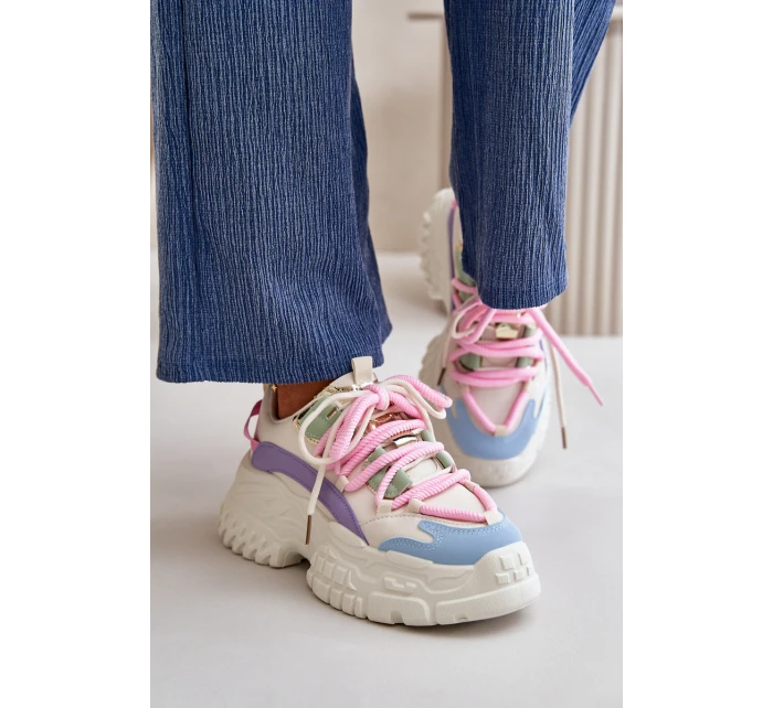 Dámské tenisky na masivní podrážce multikolor Nevela Dámské tenisky na masivní podrážce multikolor Nevela