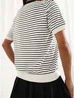 Sweter IR SW model 22284360 biało czarny - FPrice Sweter IR SW model 22284360 biało czarny - FPrice