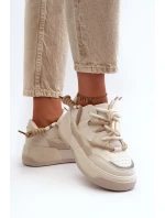 Dámské Tenisky na platformě Béžová Moariella Dámské Tenisky na platformě Béžová Moariella