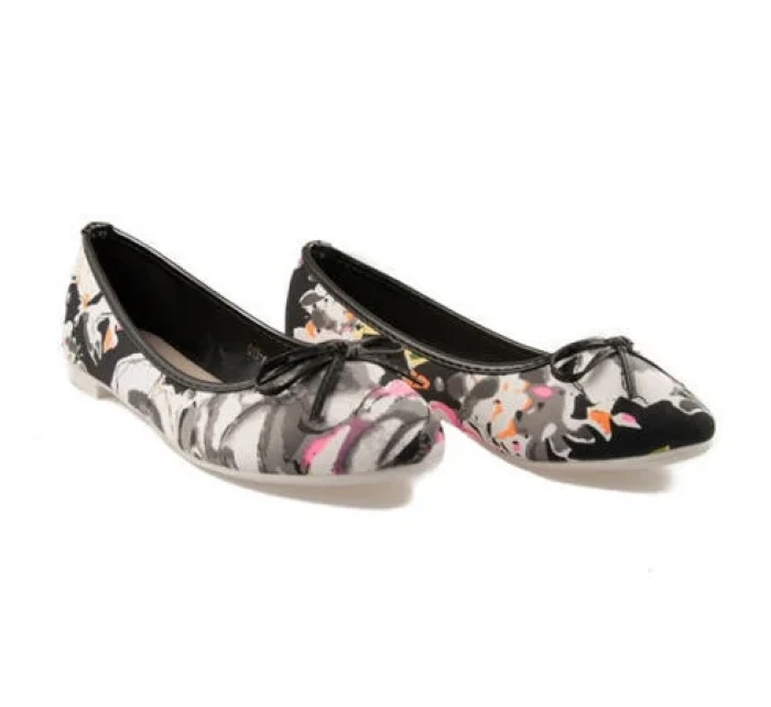 model 1900500 černé dámské baleríny s květy - VICES